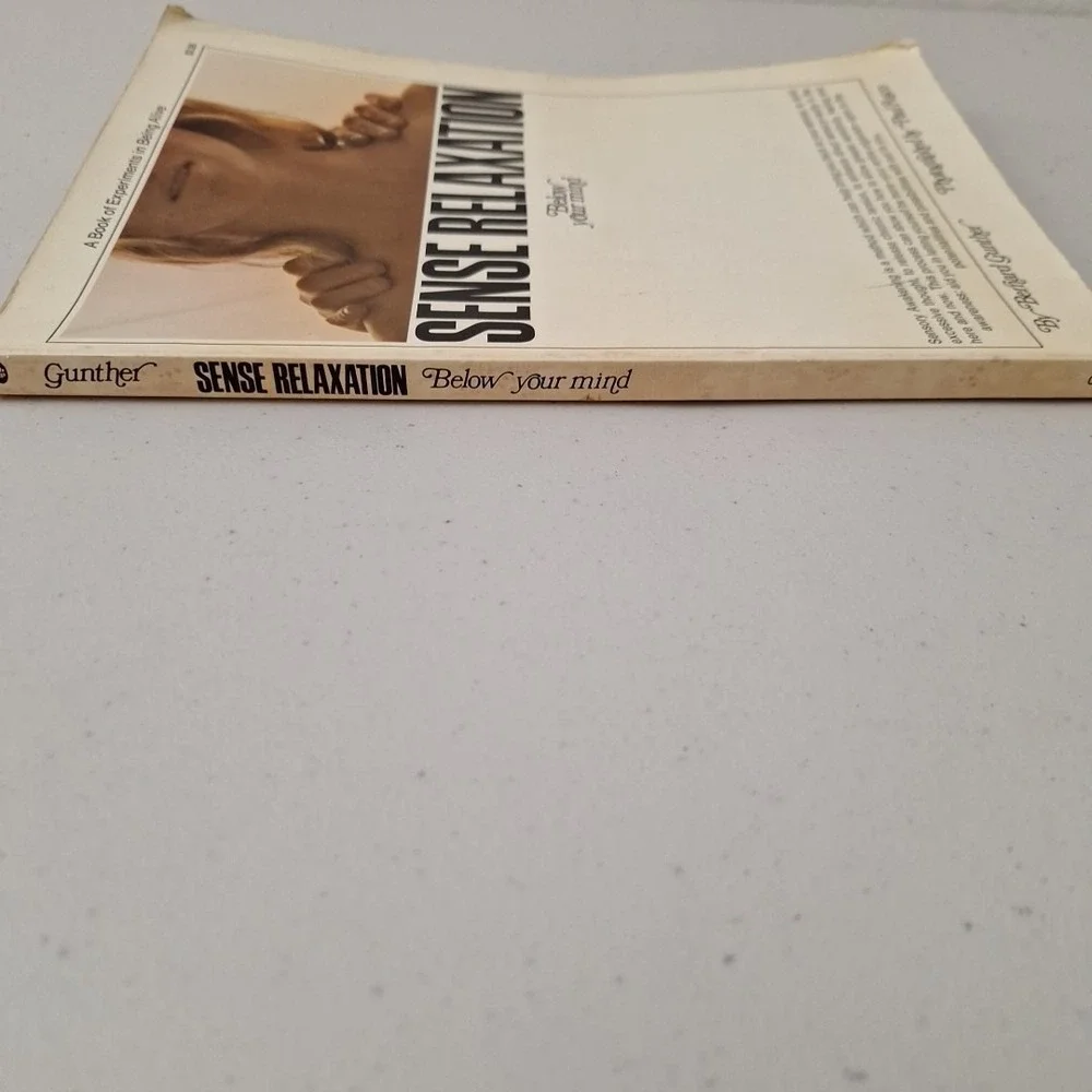 Vintage 1968 Illustrated 'Sense Relaxation Below Your Mind' Sensory Awakening